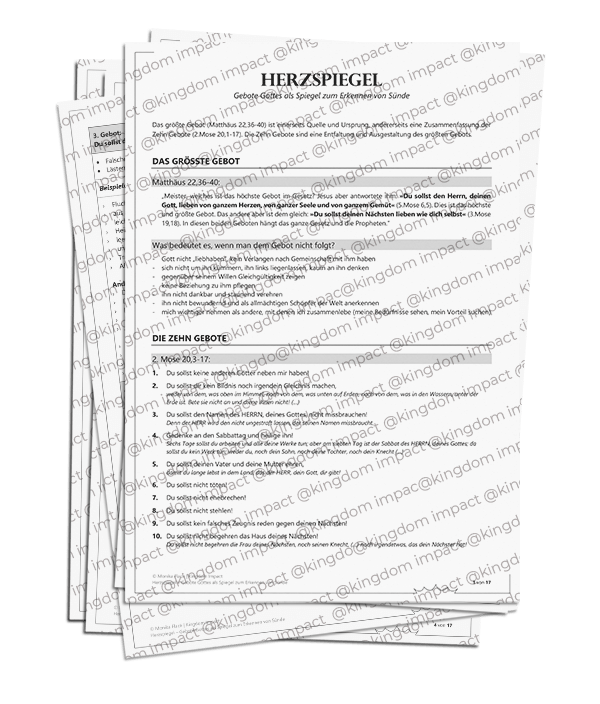 C01) Diagnostik: Herzspiegel nach den Zehn Geboten