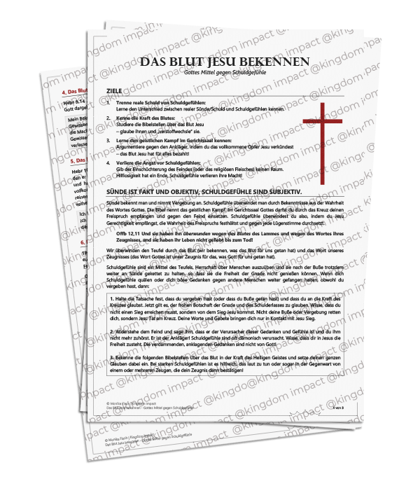 C09) Schuldgefühle besiegen – Blut Jesu bekennen