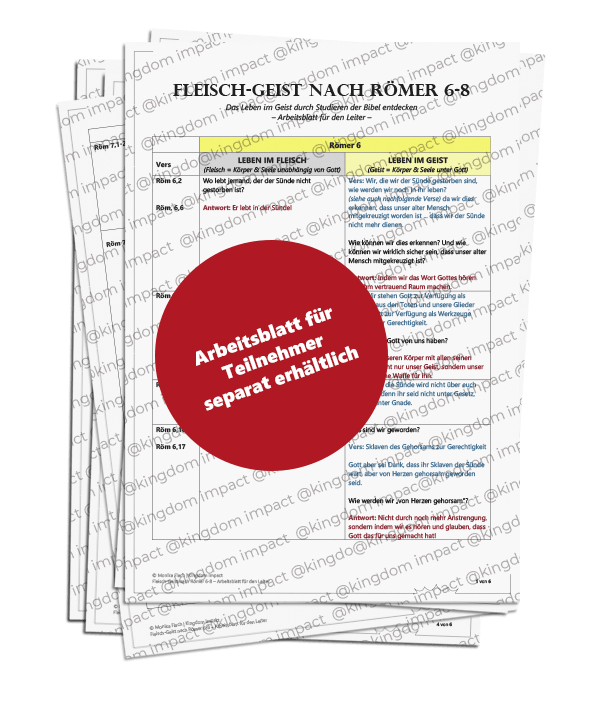 D04) Fleisch-Geist: Römer 6-8 (Arbeitsblatt für den Leiter)