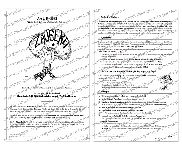 D14) Zauberei ist ein Werk des Fleisches