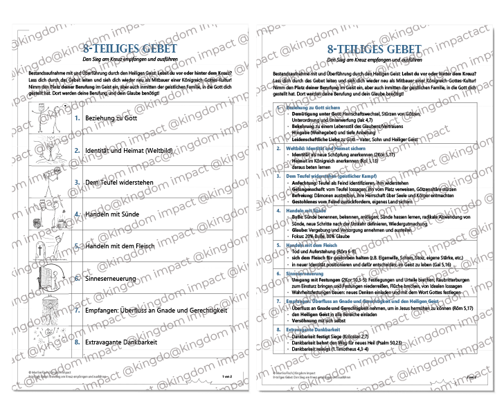 E01) 8-teiliges Gebet