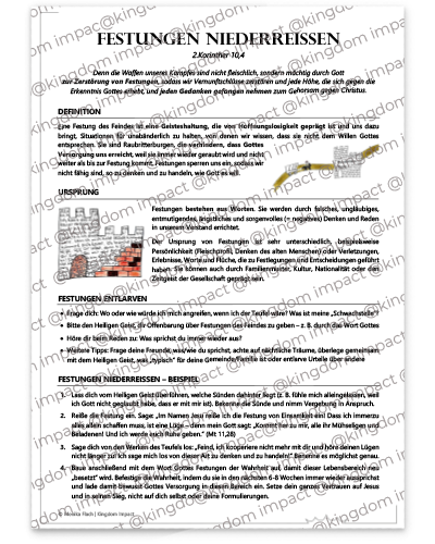 E04) Festungen niederreissen