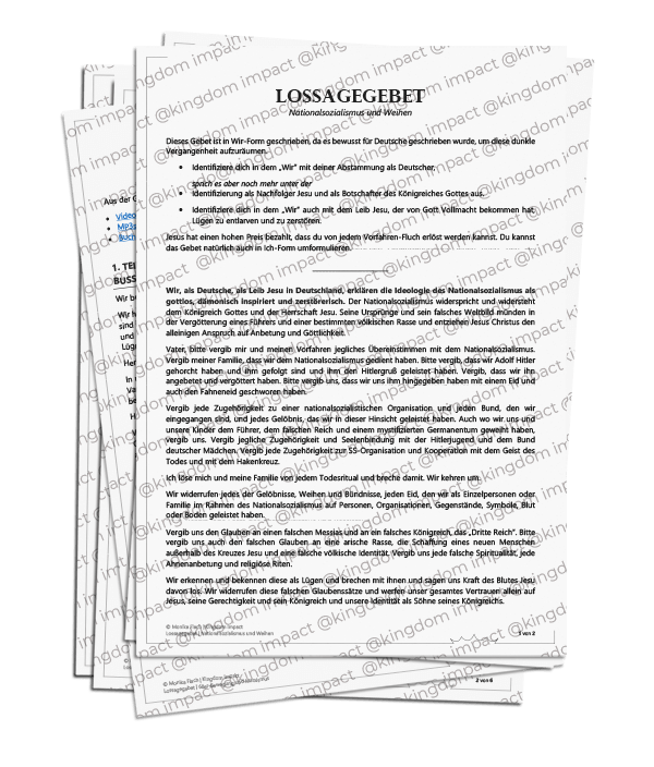 E11) Lossagegebete: Nationalsozialismus, 68er Bewegung