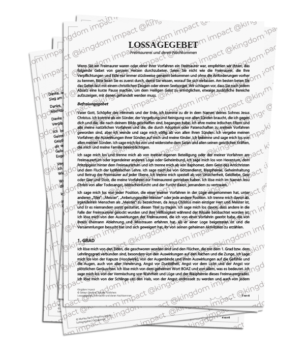 E12) Lossagegebete: Freimaurerei, Okkultismus