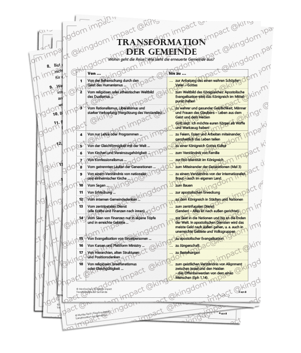 G40) Transformation der Gemeinde – Ausblick (Kurzform + Prophetie)