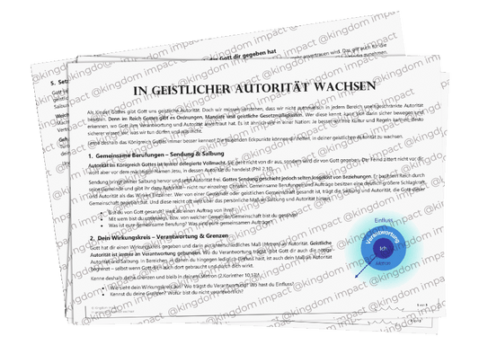 Ordnungen & Mandate – In geistlicher Autorität wachsen