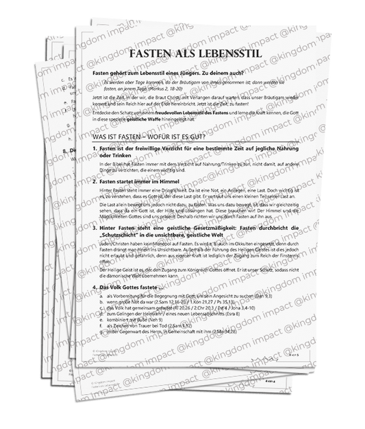 Fasten als Lebensstil