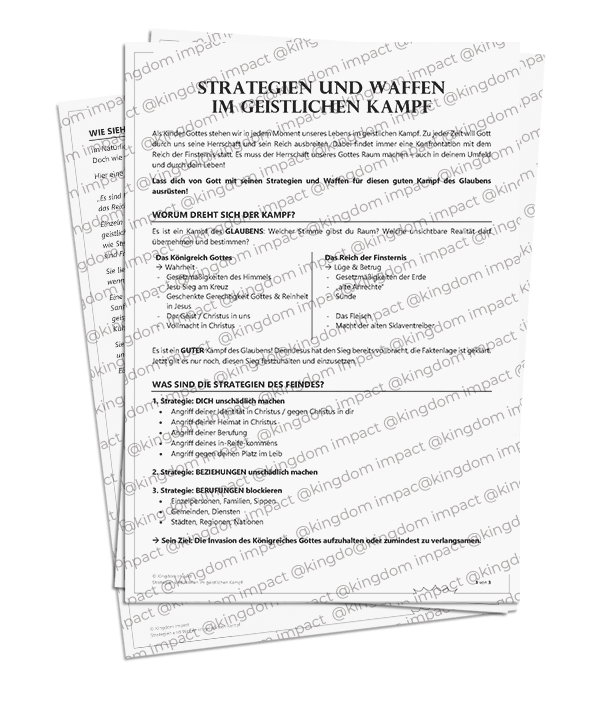 Strategien und Waffen im geistlichen Kampf