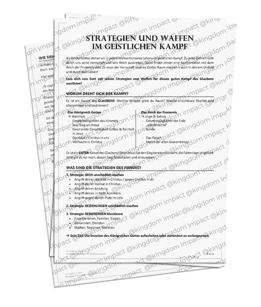 Strategien und Waffen im geistlichen Kampf