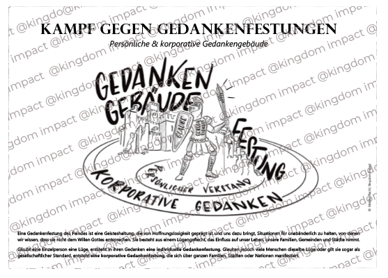 Kampf gegen Gedankenfestungen