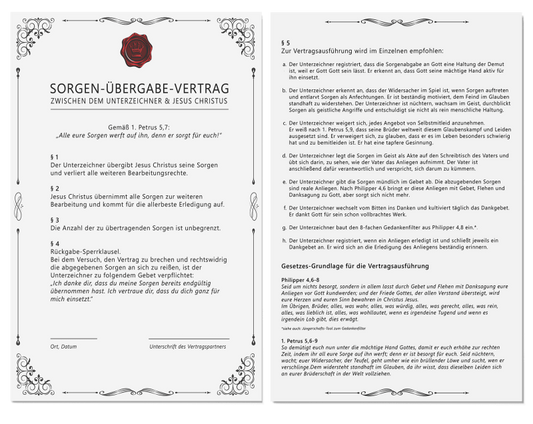 E14) Sorgen-Übergabe-Vertrag