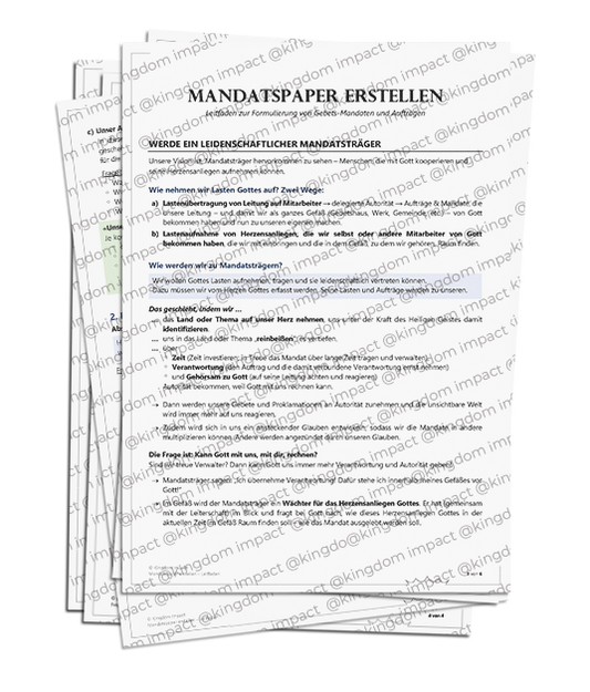 G05) Mandatspapier erstellen - Leitfaden